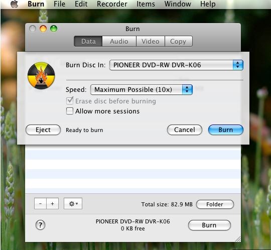 best program for burning cds mac